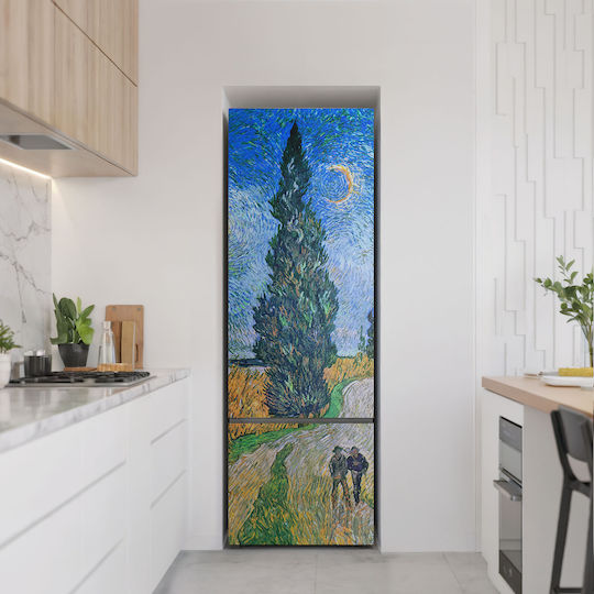 Magnetisches Kühlschrank- und Gefrierschrank-Wandsticker Landschaft Van Gogh 60x180 cm
