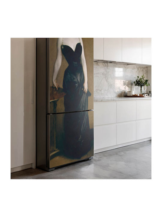 Wandsticker Magnetisches Kühlschrankcover Design Elegante Figur Kleid 70x190 cm