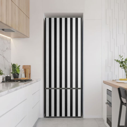 Magnetisches Kühlschrank-Wandsticker Dekoration Schutz Gegenüberliegende Vertikale Streifen 70x190 cm Magnetisches Kühlschrank-Wandsticker Dekoration Schutz Gegenüberliegende Vertikale Streifen 70x190 cm
