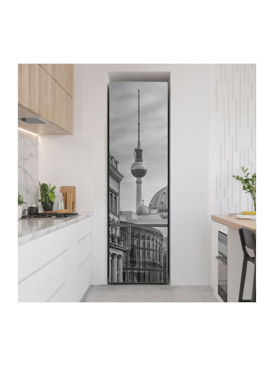 Magnetică Husă Pentru Frigider Decorativ Turnul Televiziunii În Oraș 60x250 Cm Magnetică Husă Pentru Frigider Decorativ Turnul Televiziunii În Oraș 60x250 Cm