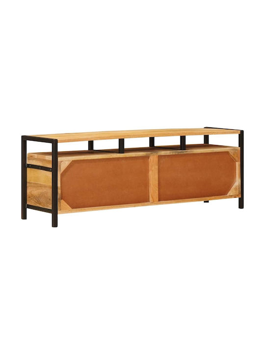Bufet din Lemn Masiv & Metal cu Sertare Maro 110x30x40cm