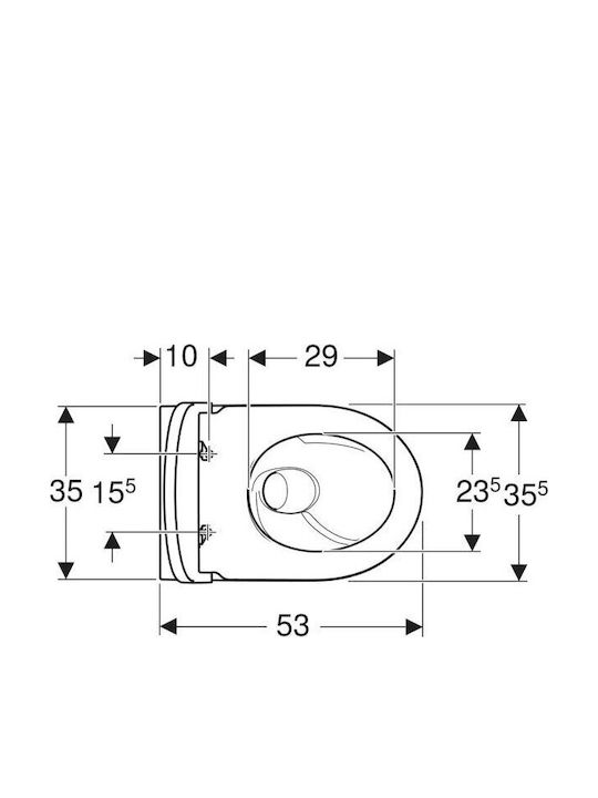 Geberit Λεκάνη Κρεμαστή με Κάλυμμα Soft Close Λευκή Geberit Λεκάνη Κρεμαστή με Κάλυμμα Soft Close Λευκή