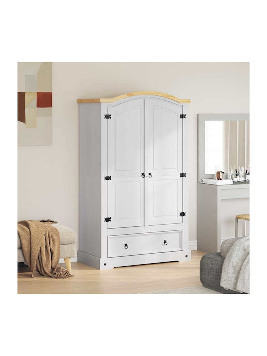 Doppeltür Kleiderschrank White 101x52x170cm