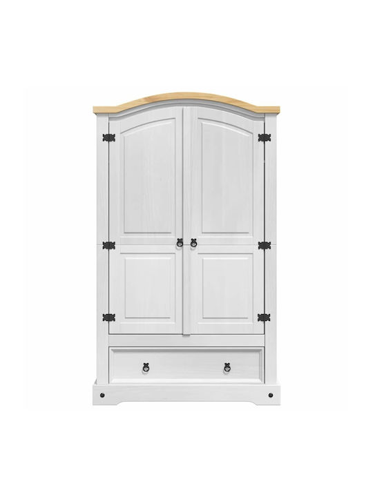 Doppeltür Kleiderschrank White 101x52x170cm