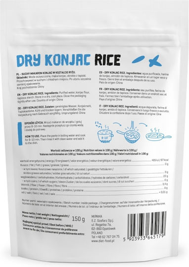 Diet-Food Βιολογικό Ρύζι Konjac 150gr