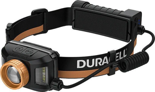 Duracell Rechargeable Head Flash Light LED IP54 with Maximum Brightness 1500lm