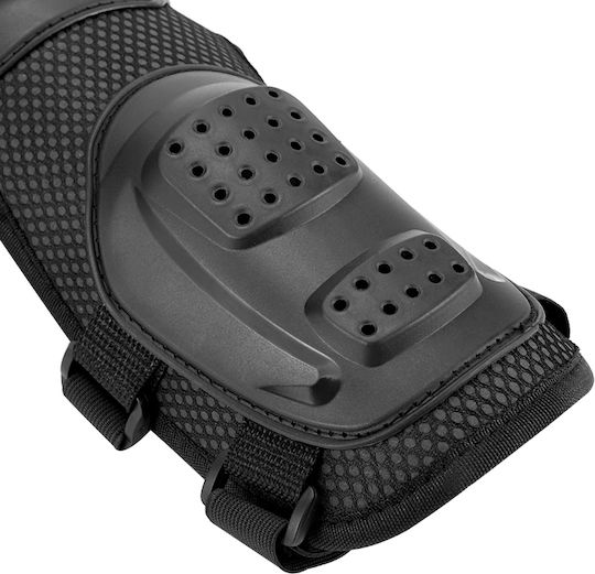 Set Protecție Genunchi Coturi Motocicletă Durabil Abs Ușor Confortabil Reglabil Motocicletă Scuter Atv Enduro Bicicletă Fixato Negru