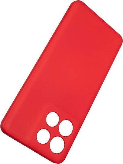 Beline Umschlag Rückseite Silikon Rot (Moto G86)