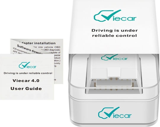Viecar Multibrand Diagnostic Interface Dual Bluetooth 4.0 White Dedicated App iOS Android