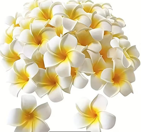 25 Pieces Artificial Tropical Flowers Plumeria
