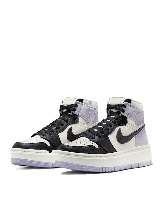 Nike Air Jordan 1 Chunky Sneakers Light Lilac / Black Toe