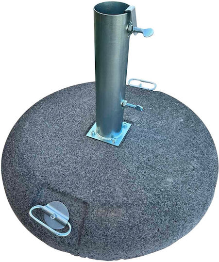 Epiplo-Fos Стойка за чадър от Цимент Черно 60x60см