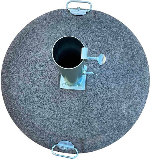 Epiplo-Fos Стойка за чадър от Цимент Черно 60x60см
