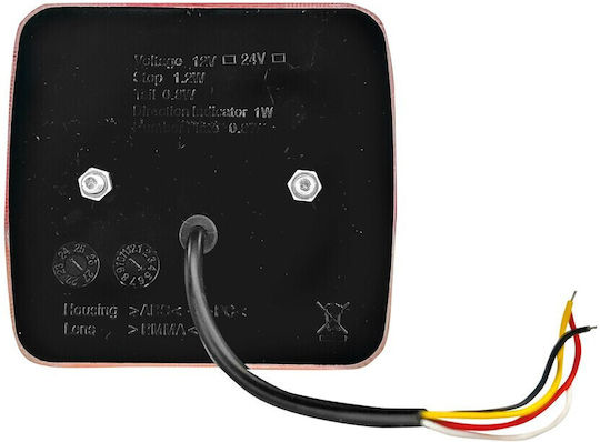 Lampa Заден Стоп Фенер Трейлър Камион Led 5 Функции Стоп Габарит Мигач 12v 24v 1бр L4155.6 L4155.6 L4155.6