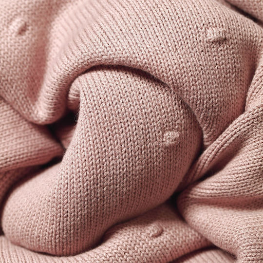 Babyono Одеяло Детски пелени за пелени 100% памук Розов 75x100см.