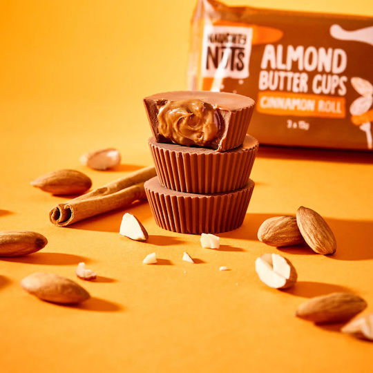 Μπισκότα Naughty Nuts Cups Κανέλας Vegan 39gr