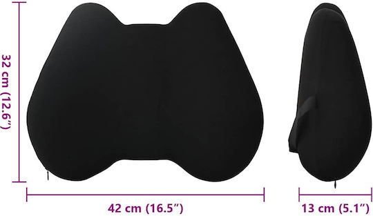 vidaXL Πλάτη 42x32x14cm Μαύρη