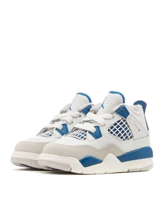 Air  4 Retro Детски маратонки Low Бели