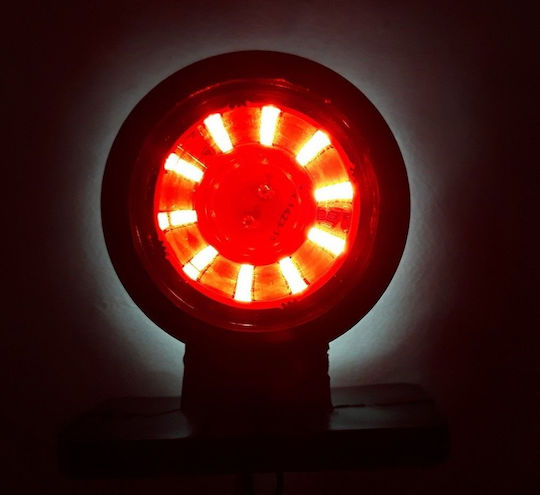 Side Marker Light Volume 20 Smd Led White-Red 24v Omega Type 1 Piece