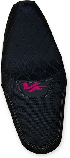 Vf185 Gen2 Sym Anti-slip Quilted Baklavadoto Seat Cover Gray Seams Fuchsia Logo
