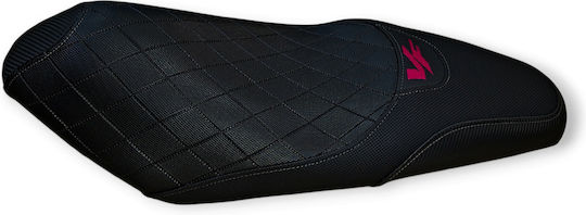 Vf185 Gen2 Sym Anti-slip Quilted Baklavadoto Seat Cover Gray Seams Fuchsia Logo