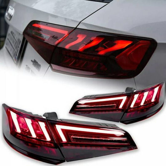 Taillights Set Audi A3 8v 2013-2019 Sportback Led Bar Red Smoked