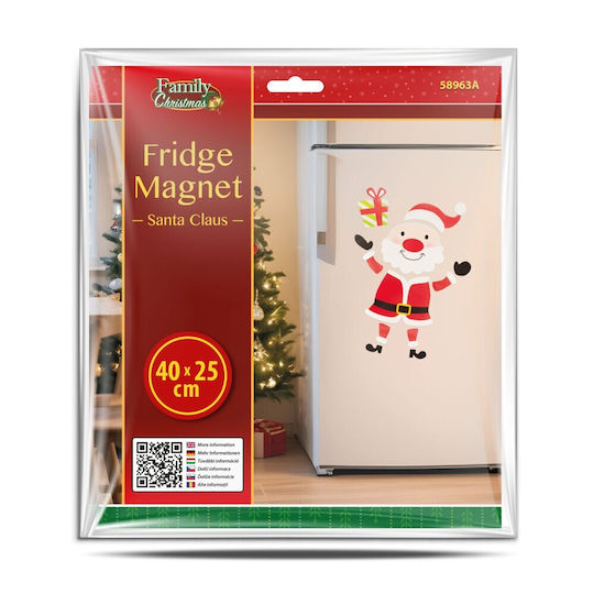 Magnet de frigider de Crăciun Moș Crăciun 40 X 25 cm
