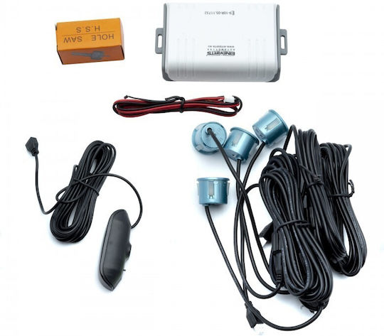 Einparts Car Parking System with Screen and 4 Sensors 22mm in Blue Color