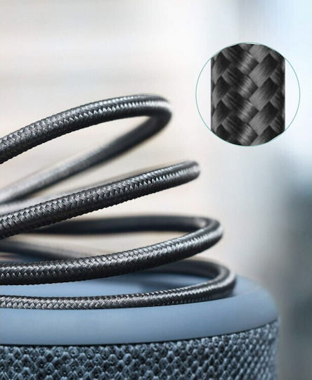 iPEAX Braided USB 2.0 Cable USB-C male - USB-C Μαύρο 1m