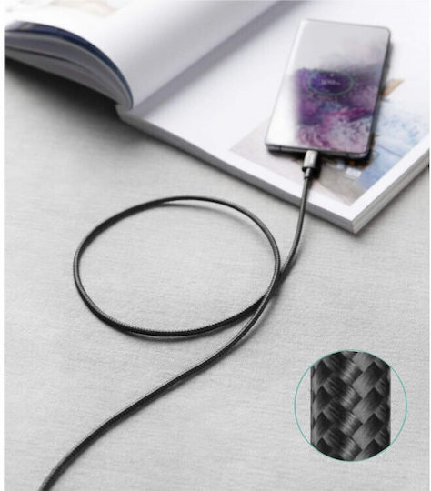 iPEAX Braided USB 2.0 Cable USB-C male - USB-C Μαύρο 1m