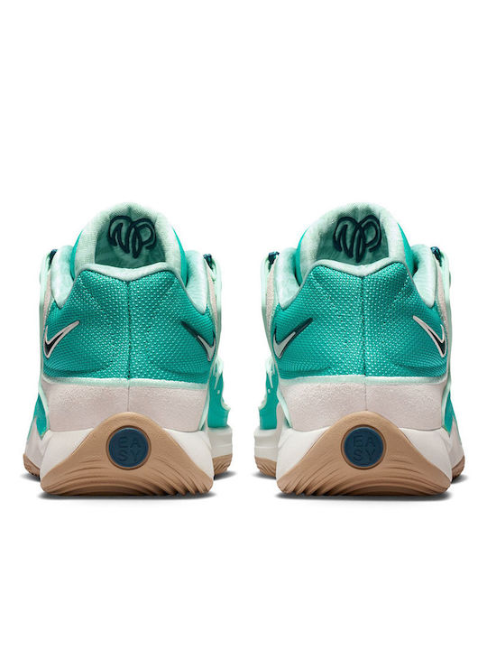 KD18 "Wanda" Low Basketball Shoes Midnight Turquoise Phantom Kinetic Green Mint British Khaki Metallic Gold