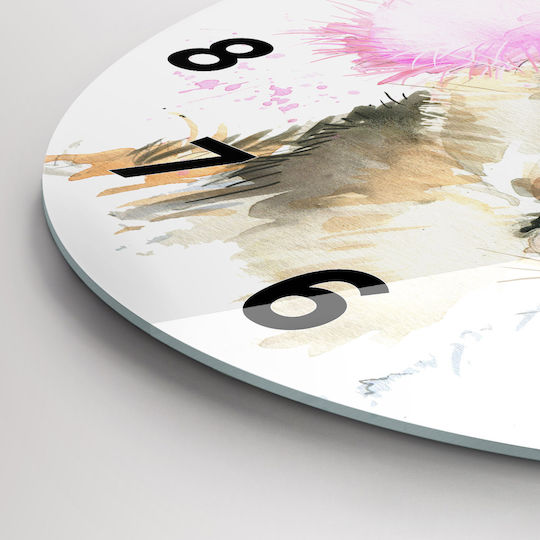 Tulup Kinder Wanduhr Glas