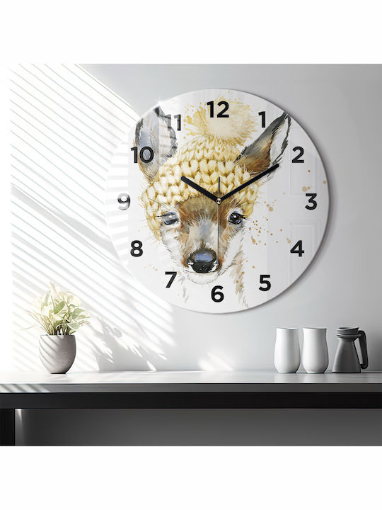 Tulup Kids Glass Wall Clock
