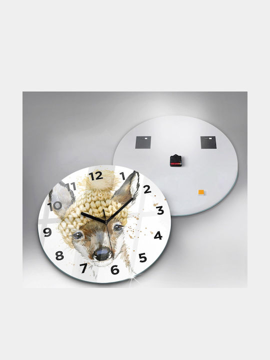 Tulup Kids Glass Wall Clock