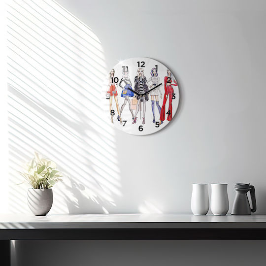 Tulup Kinder Wanduhr Glas