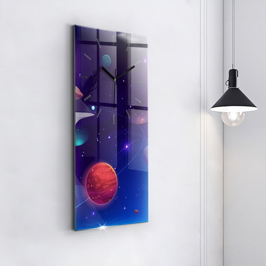 Tulup Детски стенен часовник Стъкло 30x60см