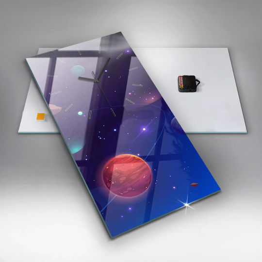 Tulup Детски стенен часовник Стъкло 30x60см