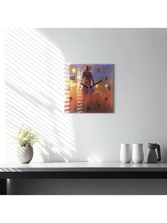 Tulup Kids Glass Wall Clock 30x30cm