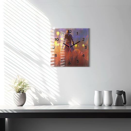 Tulup Детски стенен часовник Стъкло 30x30см