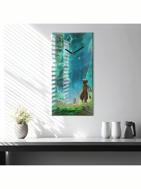 Tulup Kids Glass Wall Clock 30x60cm