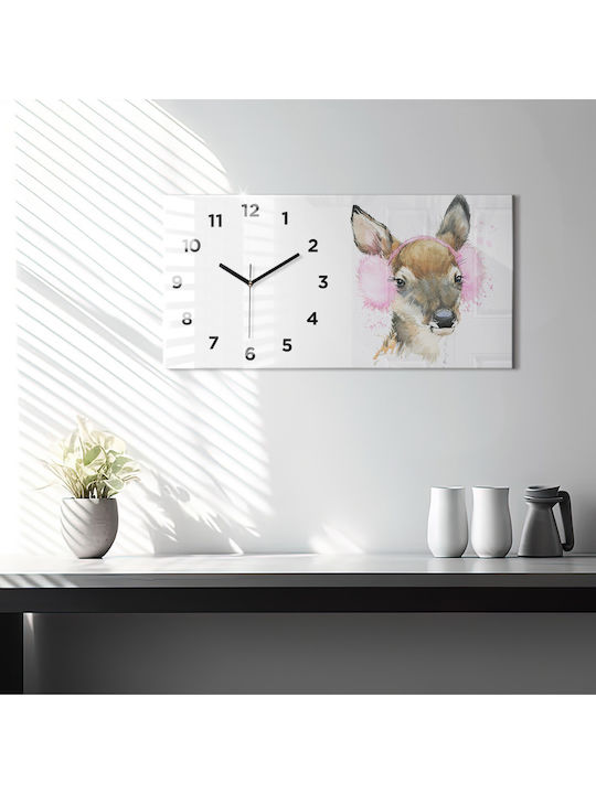 Tulup Kids Glass Wall Clock 60x30cm