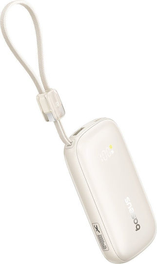 Baseus EnerFill FC21 QPow3 Ultra Power Bank 10000mAh 22.5W με Θύρα USB-A Μπεζ
