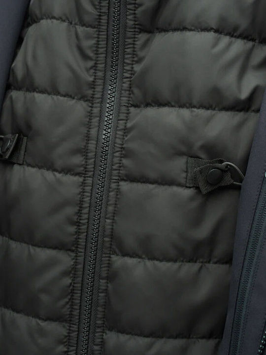 Tucano Urbano Livigno Hydroscud Winter Herren Motorradjacke Softshell Wasserdicht Dark Blue