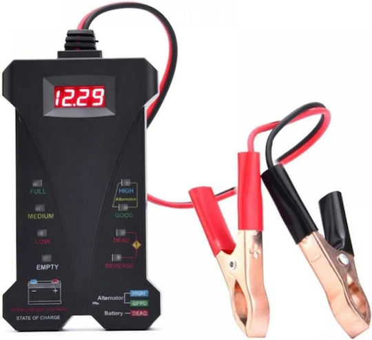 Digitaler Batterietester 12V Auto Batterien Techstar Voltmeter Lichtmaschinen-Ladesystem-Analyzer