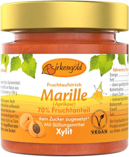 Birkengold Organic Gem de Caisă Fără adaos de zahăr 200gr