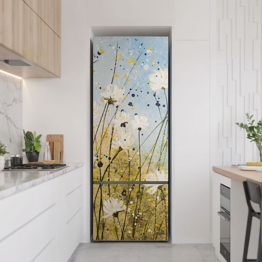 Wandsticker Magnetisches Kühlschrank Cover Druck Aquarell Dünn Wiese 70x190 cm Wandsticker Magnetisches Kühlschrank Cover Druck Aquarell Dünn Wiese 70x190 cm
