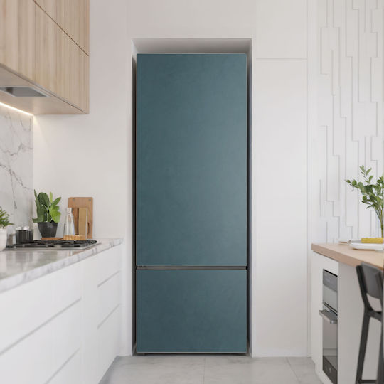 Moderne Magnetische Kühlschrankabdeckung Einfaches Anbringen Dunkel Marine 70x190 Cm Moderne Magnetische Kühlschrankabdeckung Einfaches Anbringen Dunkel Marine 70x190 Cm