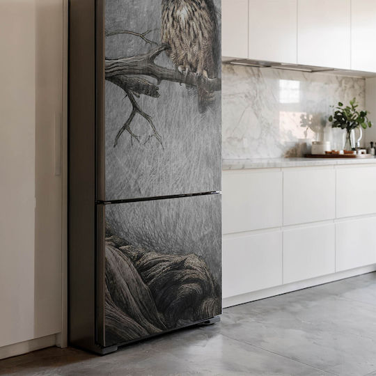 Magnetisches Wandsticker Kühlschrank Gefrierschrank Eule Ast Im Wald 70x190 cm