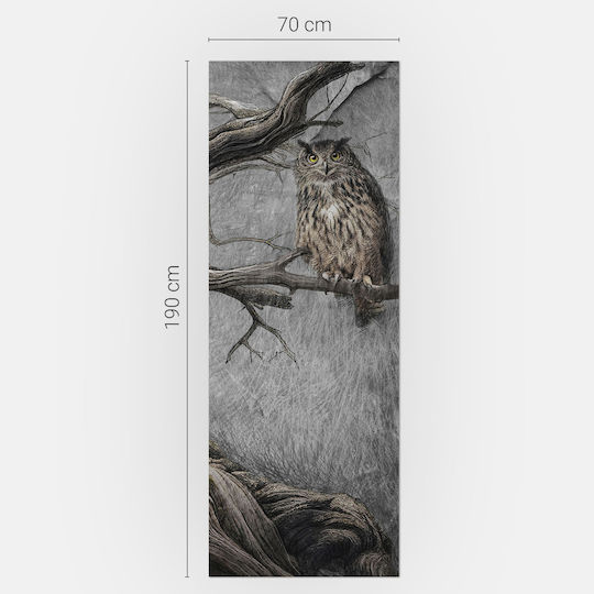 Magnetisches Wandsticker Kühlschrank Gefrierschrank Eule Ast Im Wald 70x190 cm