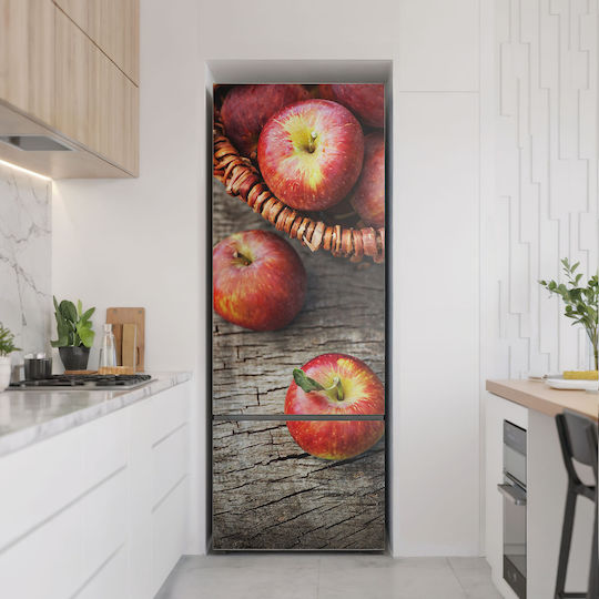 Magnetisches Kühlschrankabdeckung Widerstandsfähig Waschbare Äpfel Korb Rattan 70x190 cm Magnetisches Kühlschrankabdeckung Widerstandsfähig Waschbare Äpfel Korb Rattan 70x190 cm